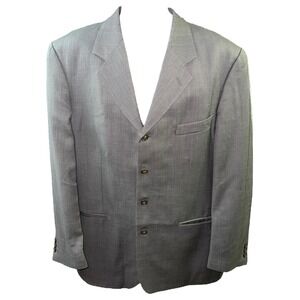 Galliani Blazer Ermenegildo‎ Zegna Super 120s Wool Made In Italy Gray Mens 34L